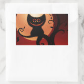 Sticker Rectangulaire Chat noir de Whimsical (Sac)
