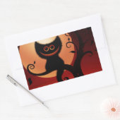 Sticker Rectangulaire Chat noir de Whimsical (Enveloppe)