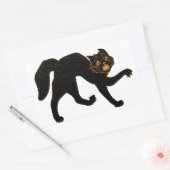 Sticker Rectangulaire Chat noir effrayant 1920 (Enveloppe)