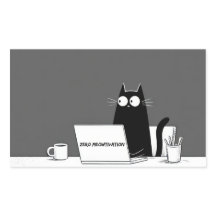 Chat Zéro Motivation – Dessin animé drôle de trava