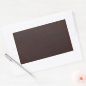 Sticker Rectangulaire Châtaigne foncé Brown Faux Cuir (Enveloppe)