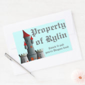 Sticker Rectangulaire Château de Fairytale (Enveloppe)