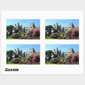 Sticker Rectangulaire Château de Penrhyn, Pays de Galles (Feuille)