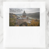 Sticker Rectangulaire Château de Stahleck Allemagne (Sac)