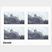 Sticker Rectangulaire Château Vaduz Liechtenstein (Feuille)