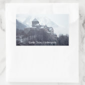 Sticker Rectangulaire Château Vaduz Liechtenstein (Sac)