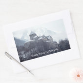 Sticker Rectangulaire Château Vaduz Liechtenstein (Enveloppe)