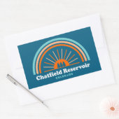 Sticker Rectangulaire Chatfield Réservoir Colorado Arc-en-ciel (Enveloppe)