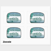 Sticker Rectangulaire Chatfield Reservoir Colorado Deer (Feuille)