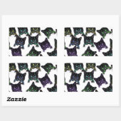 Sticker Rectangulaire Chats cool (Feuille)