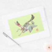 Sticker Rectangulaire Chats guerriers - Ivypool et Dovewing (Enveloppe)