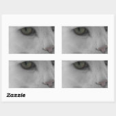 Sticker Rectangulaire Chats noirs et blancs (Feuille)
