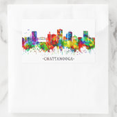 Sticker Rectangulaire Chattanooga Tennessee Skyline (Sac)
