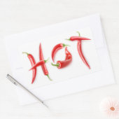 Sticker Rectangulaire Chaud ! (Enveloppe)