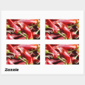 Sticker Rectangulaire Chaud (Feuille)