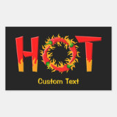 STICKER RECTANGULAIRE CHAUD (Devant)