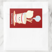 Sticker Rectangulaire Chaud et vapeur (Sac)