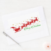 Sticker Rectangulaire Chaudron père Noël (Enveloppe)