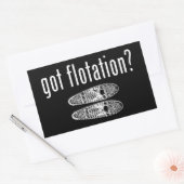 Sticker Rectangulaire Chaussures à neige flottantes (Enveloppe)