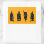 Sticker Rectangulaire chauves-souris (Sac)