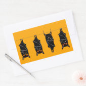 Sticker Rectangulaire chauves-souris (Enveloppe)