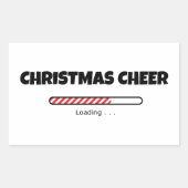 Sticker Rectangulaire Cheer de Noël - barre de progression - Chargement (Devant)