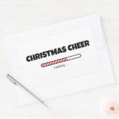 Sticker Rectangulaire Cheer de Noël - barre de progression - Chargement (Enveloppe)