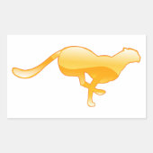 Sticker Rectangulaire Cheetah Running (Devant)
