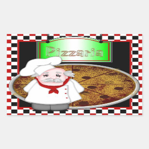 Sticker Rectangulaire Chef Italiano
