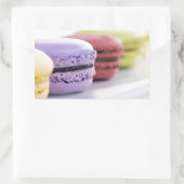 Sticker Rectangulaire Chef pâtissier Pastel French Macaron (Sac)