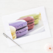 Sticker Rectangulaire Chef pâtissier Pastel French Macaron (Enveloppe)