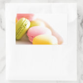 Sticker Rectangulaire Chef pâtissier Pastel French Macaron (Sac)