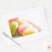 Sticker Rectangulaire Chef pâtissier Pastel French Macaron (Enveloppe)