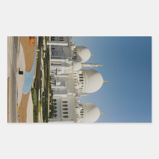Sticker Rectangulaire Cheik Zayed Grand Mosque, Abu Dhabi (Devant)
