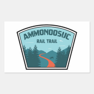 Sticker Rectangulaire Chemin de fer Ammonoosuc New Hampshire