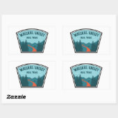 Sticker Rectangulaire Chemin de fer de Wallkill Valley (Feuille)