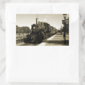 Sticker Rectangulaire Chemin de fer historique (Sac)