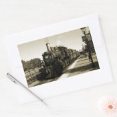Sticker Rectangulaire Chemin de fer historique (Enveloppe)