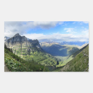 Sticker Rectangulaire Chemin de fer - Parc national des Glaciers