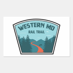 Sticker Rectangulaire Chemin de fer Western Maryland