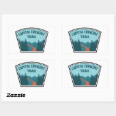 Sticker Rectangulaire Chemin du Croissant-Capital (Feuille)