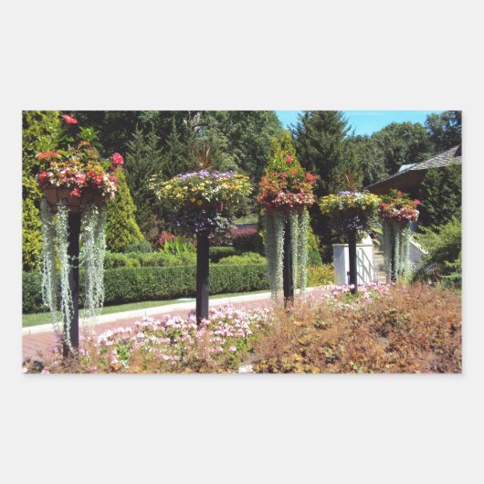 Sticker Rectangulaire Chemin du jardin (Devant)