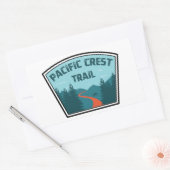 Sticker Rectangulaire Chemin Pacific Crest (Enveloppe)