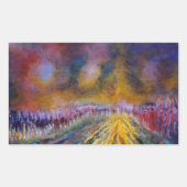 Sticker Rectangulaire Chemin pourpre (Devant)