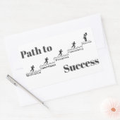 Sticker Rectangulaire Chemin vers le succès (Enveloppe)