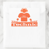 Sticker Rectangulaire chemise dj (Sac)
