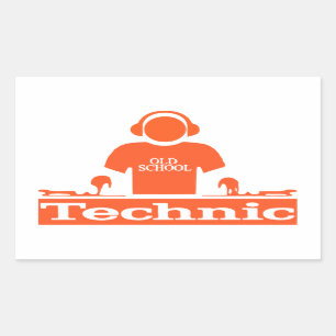 Sticker Rectangulaire chemise du DJ