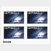 Sticker Rectangulaire Chemtrails - Vous l'avez vu (Feuille)