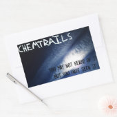 Sticker Rectangulaire Chemtrails - Vous l'avez vu (Enveloppe)