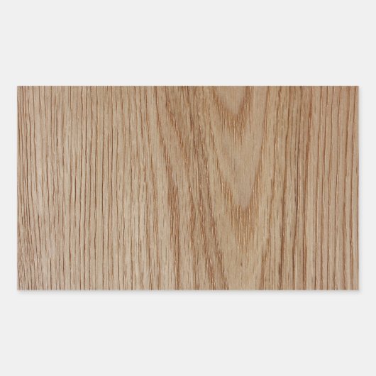 Sticker Rectangulaire Chêne Graisse de bois Look (Devant)
